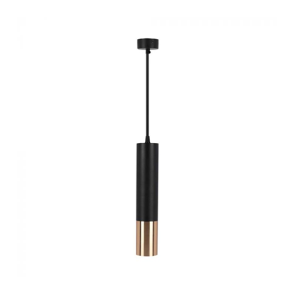 1xGU10 Hanging Pendant – Black & Gold, 60cm