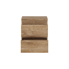 Bedside Cabinet 2 Shelves – Golden Ribbeck Oak