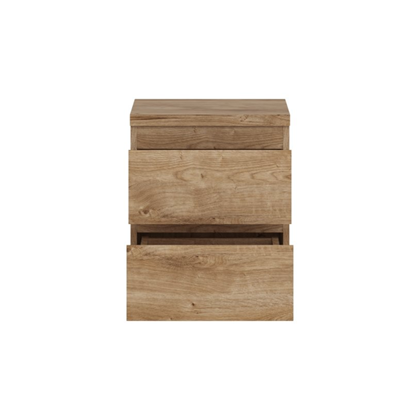Bedside Cabinet 2 Shelves – Golden Ribbeck Oak