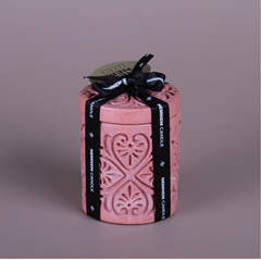 Small Cylinder Jar Maltese Tile