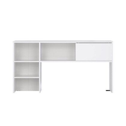 White Function Plus Hutch with 1 sliding door