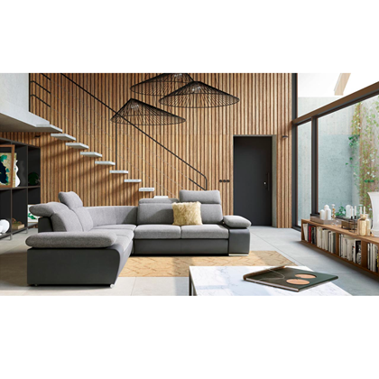 Corner Sofabed with Chaise Right 281cm – Dark Grey