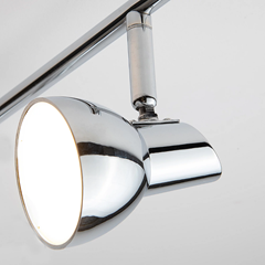 Spotlight Polished Chrome Integrated 4.5W LED 3-Bar Triple Ceiling Light Fitting Spot Light