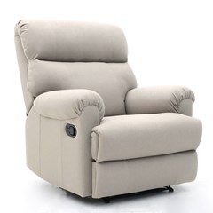 Manual Recliner Chair - Light Beige 92x90x105