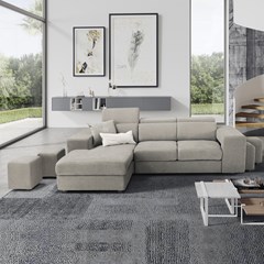 Sofa Bed 2-Seater With Chaise Lounge Left