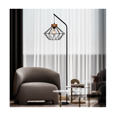 Floor Light Diamond Cage Design