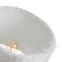 White Polyresin Animal Table Lamp