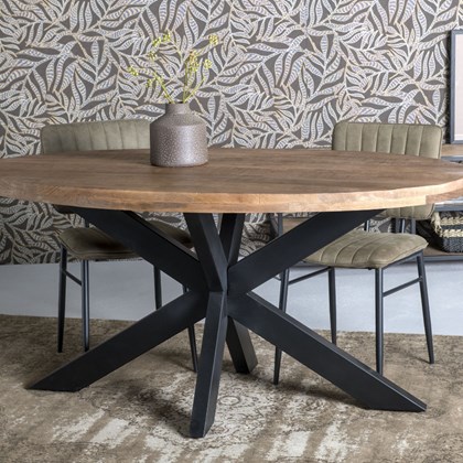 Brix Sturdy Oval 160 cm Dining Table