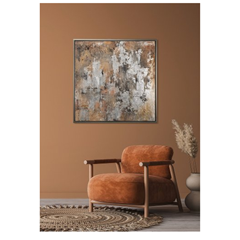 Silver Accent Acryl Painting 105X105
