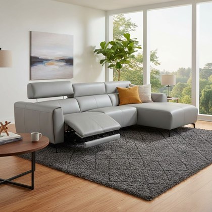 Sofa 3-Seater Recliner with CHL Right - Grey