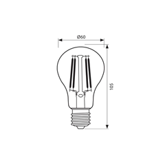 E27 8W 4000K