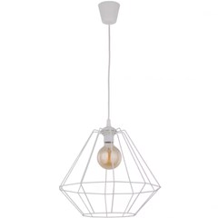 Pendant Lamp Diamond – Metal White 40cm