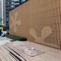 Outdoor Aluminum Tube - Maple Wood