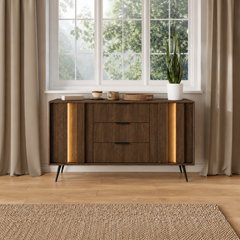 Bedroom Set  160x200 – Dark Wood