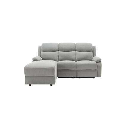 Left Recliner Corner Sofa - Grey
