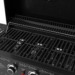 4 Burner Gas Grill Black
