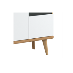 TV Unit 2 Doors – Riviera Oak & White