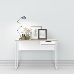 Matt White Function Plus Desk