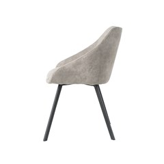 Dining Chair Microfiber - Light Grey