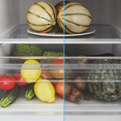 Fridge-Freezer Stainless Steel 341L