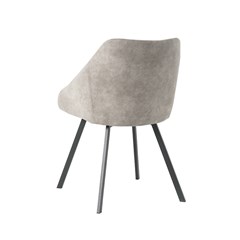 Dining Chair Microfiber - Light Grey