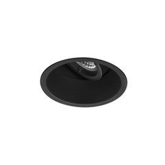 Down Lighter Swivel Round Black