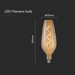 E27 Smoky Glass Bulb 4W 2700K