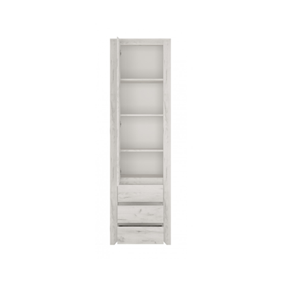 Shelving Unit with Door - 3 Drawers