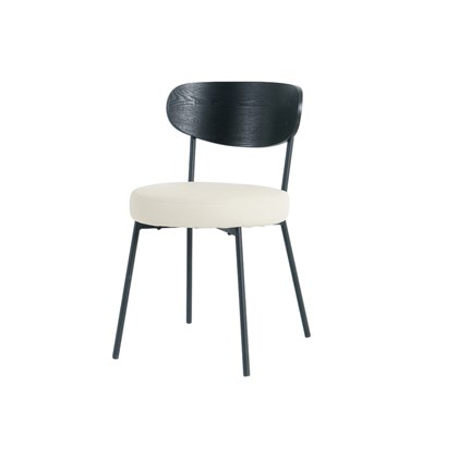 Dining Chair - Black and Beige