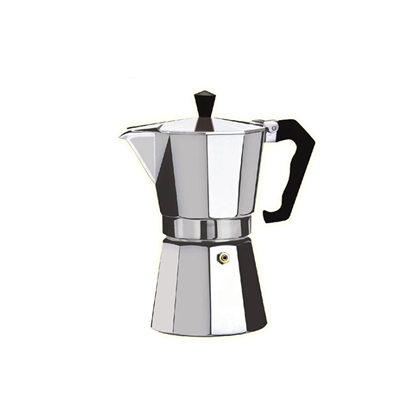 Italian Coffee Maker 6 Cups Aluminium