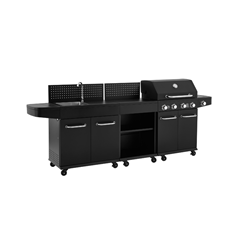 Kitchen Set 4 Burner – Black