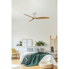 Ceiling Fan  M – Matt White & Maple