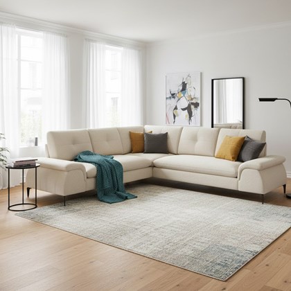 Corner Sofabed with Chaise Left 274cm – Light Beige