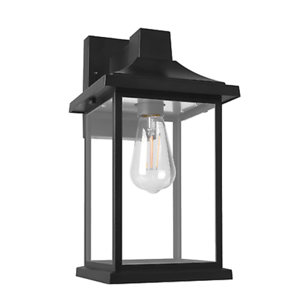 Plastic Wall Light Black 220-240V IP44
