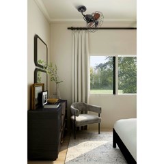 Ceiling and Wall Fan S  - Brown & Walnut