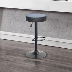 PU Blue & Black Barstool