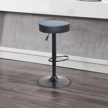PU Blue & Black Barstool