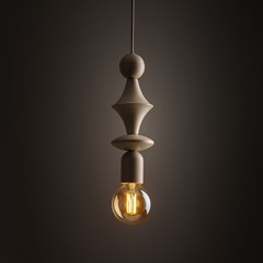 Hanging Lamp Tower - Beige