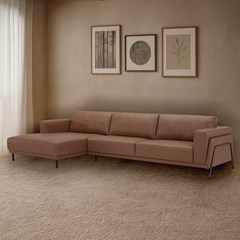 Sofa 2-Seater with CHL Left 3.5 - Brown