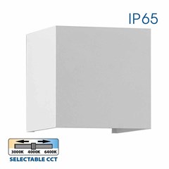 Square LED Wall Light - White