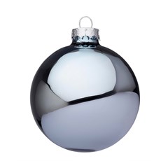 Shiny Powder Blue Glass Ball 10cm