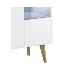Sideboard 1 Door 3 Drawers – White