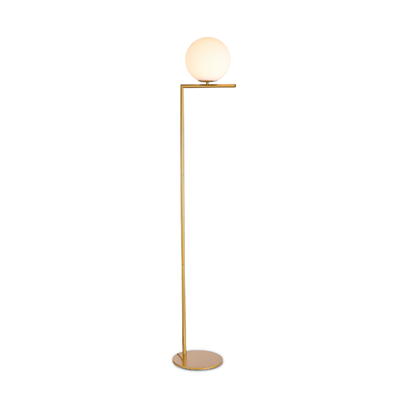 Gold-Painted Floor Lamp - D220mm H1350mm