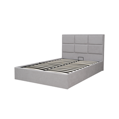 Upholstery Bed with Gas Lift 140x200 - Light Grey