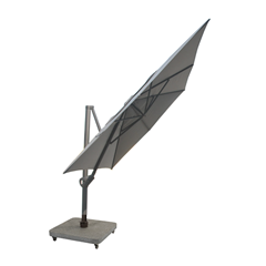 Side Pole Umbrella 3x4m – Charcoal