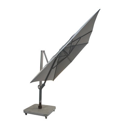 Side Pole Umbrella 3x4m – Charcoal