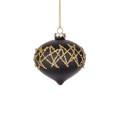 1 Embellish Black Gold Ornament