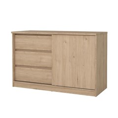 Naia Storage Unit with 1 sliding door & 3 drawers