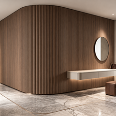 Flexible Acoustic Panel 60x280cm  – Dark Walnut