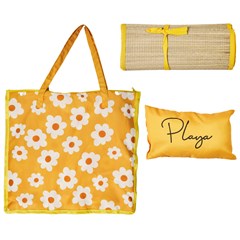 Beach Mat Bag And Its Cushion 180X60cm Margaritas